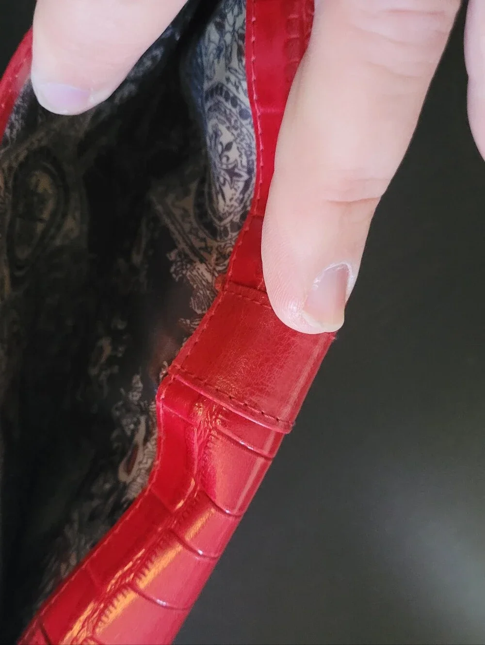 Brighton Red Women's Heart Detail Leather Wallet